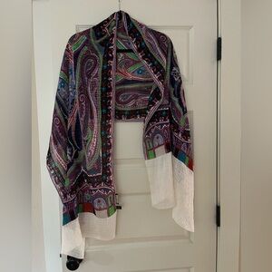 ETRO Milano Paisley silk and cotton scarf - Vintage Excellent Condition